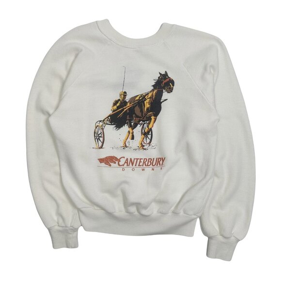 Vintage Canterbury Downs Horse Racing Crewneck XS - Picture 1 of 3